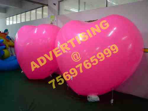 helium balloon pink heart